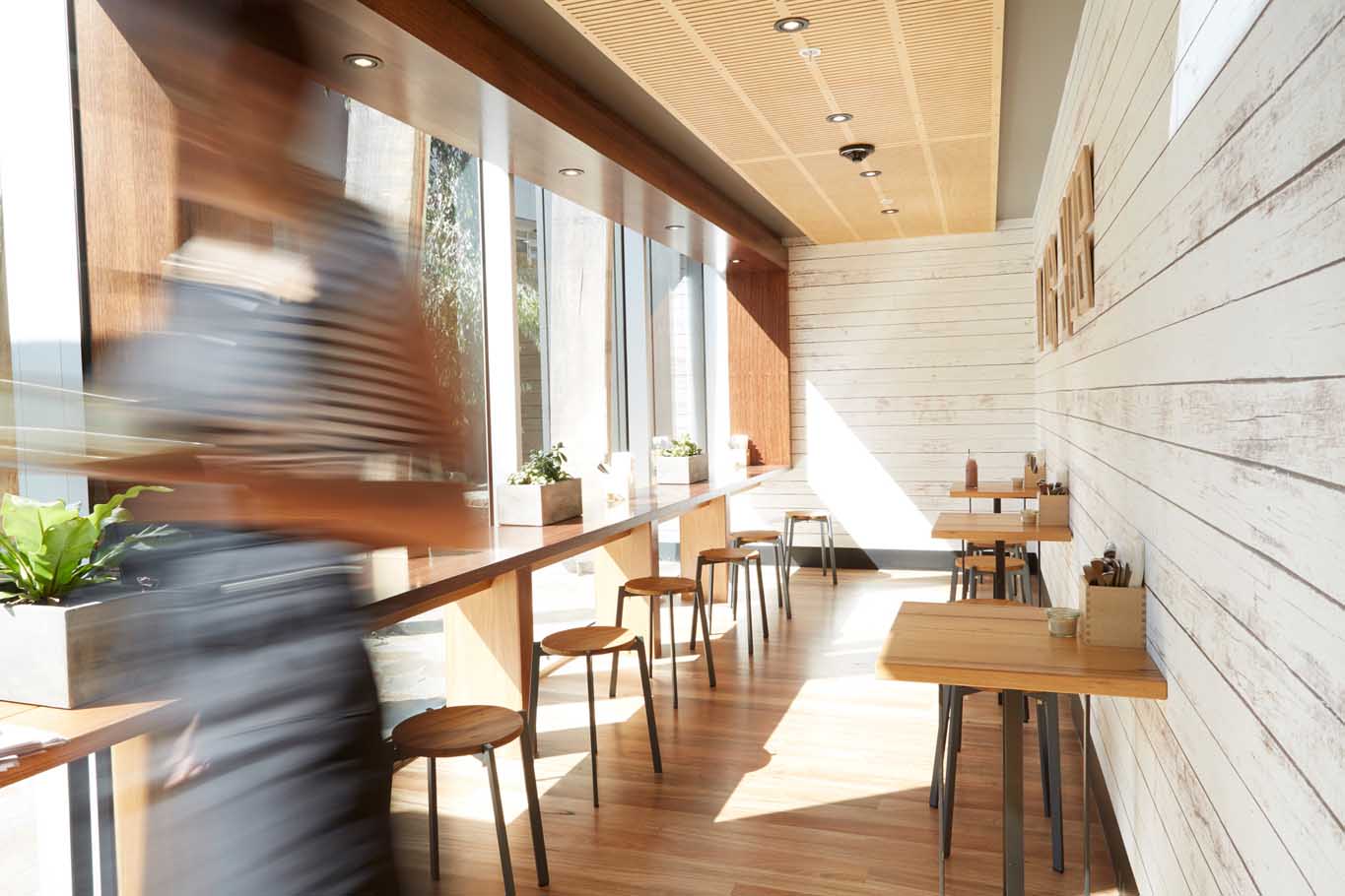 Architecture interior photography of a Cafe - Yarra side.